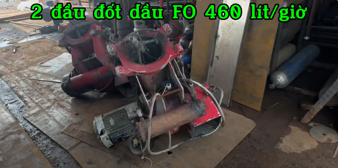 #1 Đầu đốt dầu FO Công suất 460 lít/giờ  #lohoivungocphat #muabanlohoi #lohoidotdau