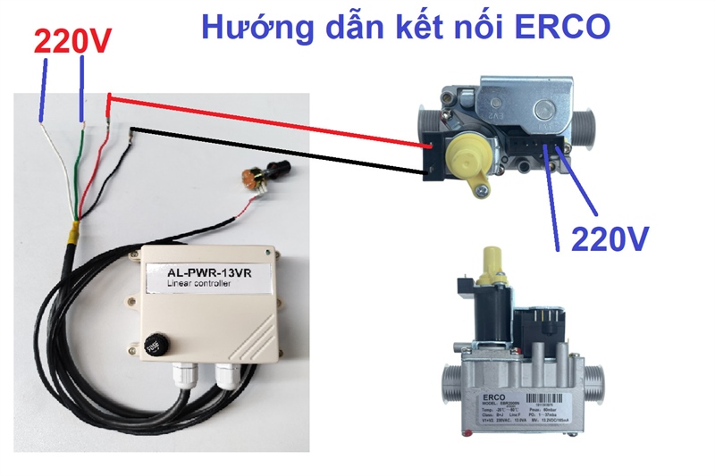 Chuyên cung cấp Van tuyến tính ERCO - Van chỉnh gas